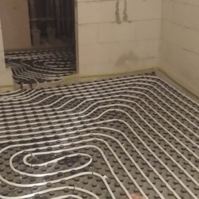 Provádění podlah z rychlovazného cementu Hotel Horal, Špindlerův Mlýn