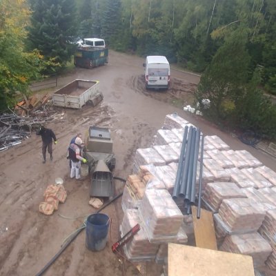 Provádění podlah z rychlovazného cementu Hotel Horal, Špindlerův Mlýn